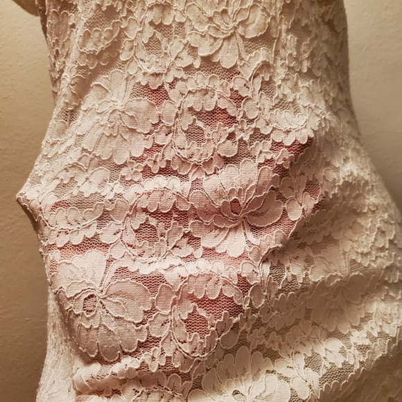 EXPRESS white lace top - Picture 4 of 10